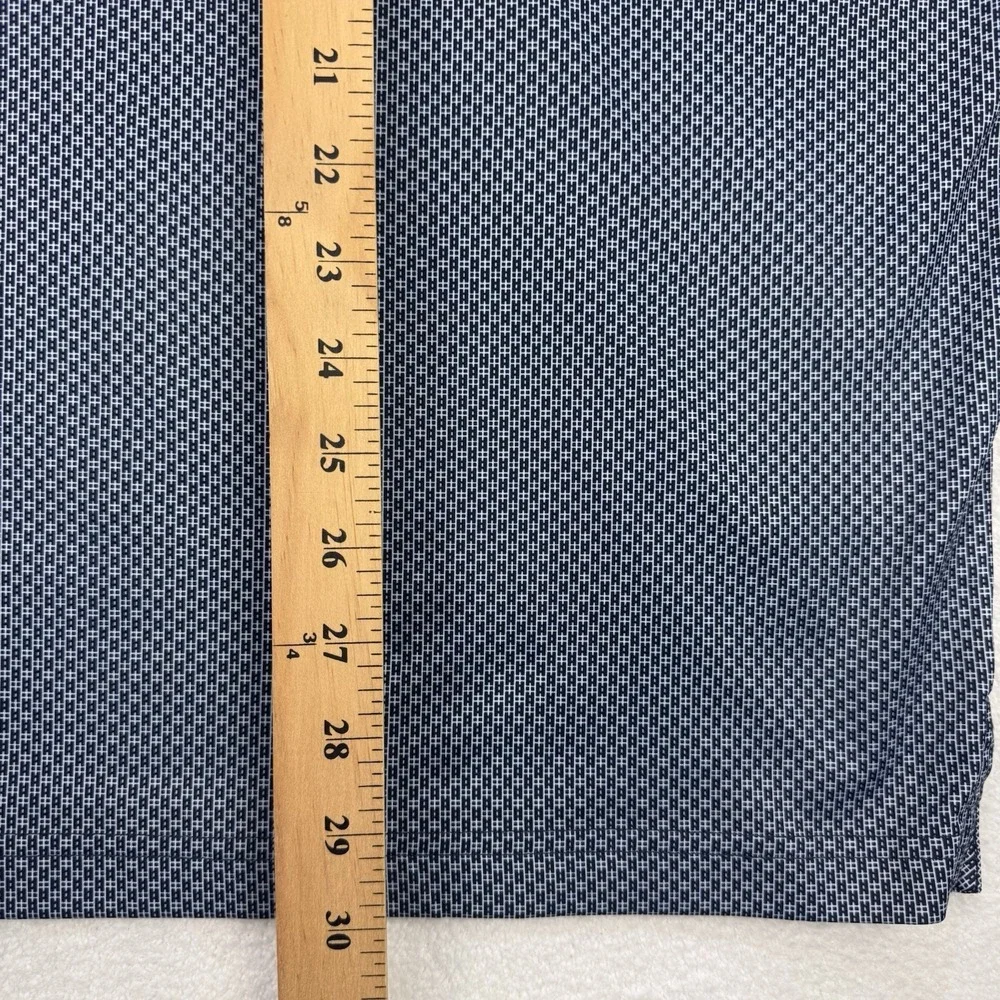 Walter Hagen Essential Shirt Men XXL Blue White All Over Print S/S Polo Golf - Picture 6 of 8